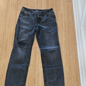 Distressed Black Jeans for Women